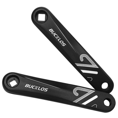 BUCKLOS Ebike Mountain Bike Square/Diamond/Hollow Crank Arm -152MM/170MM/175MM MTB Aluminum Bicycle CrankSet for Electric Bike/Road Bike/Commuter Bike/Exercise Bike/Fat Bike