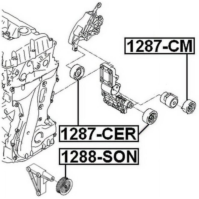 Febest PULLEY TENSIONER # 1287-CM OEM 25282-2G000