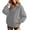 Gray, variant on Njagoc3 Women's Fleece Lined Sweatshirt | Collared Full Zip Long Sleeve Pullover Top with Front Pockets | Relaxed Fit for Fall Casual Wear & Lounge Activities,Gray,L