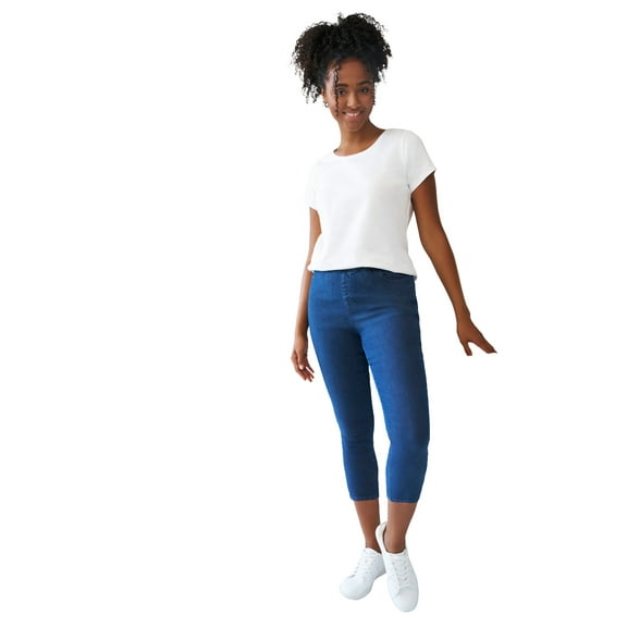 Ellos Plus Size 4-pocket Capri Jegging Leggings