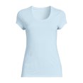 thumbnail image 5 of No Boundaries Scoop Neck Tee with Short Sleeves, 1 or 3-Pack, Women’s, 5 of 5