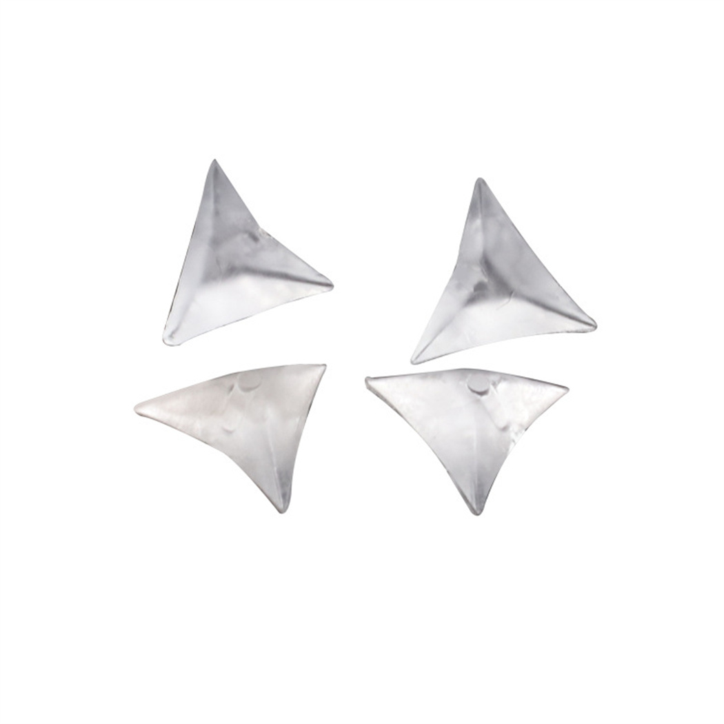 100 Pcs Triangle Stair Dust Corner Guards, Happon AntiDirty Clear