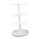 thumbnail image 2 of Exhibidor de llaveros, organizador de joyas, soporte multifuncional giratorio de 360 degree para joyas, soporte para collares con colgantes y colgantes. Blanco de 3 niveles, 2 of 8