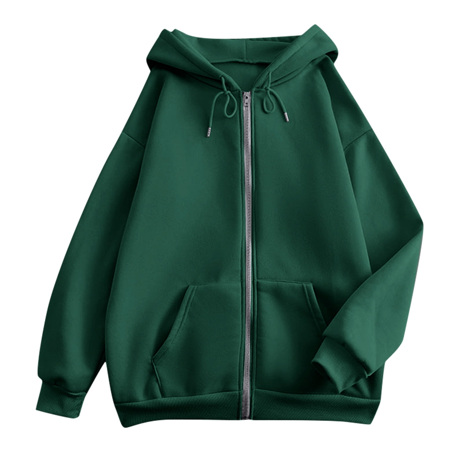 dark green hoodie zip