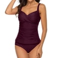 thumbnail image 1 of Women's Split Body Tie-Design Tankini Set S-XXL, 1 of 5