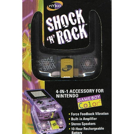 NYKO Shock 'N' Rock Game Boy Color 4-IN-1 Accessory Comfort Grip Speaker
