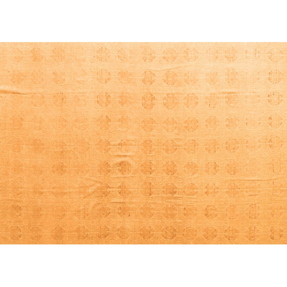 Ahgly Company Indoor Rectangle Abstract Orange Modern Area Rugs, 4' x 6'