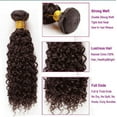 thumbnail image 3 of Remy Jerry Curl Brazilian Human Hair Bundle - Light Brown 18in, 3 of 6