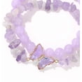thumbnail image 3 of NICKSUN Amethyst Bracelet For Women Anxiety Amethyst Beaded Bracelets Butterfly Charms Healing Stone Layered Bracelet Gifts For Women, 3 of 6