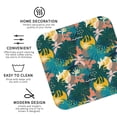 thumbnail image 3 of Lsque Hawaiian Style Pattern 4" Drink Coasters Set of 4, PVC Leather Absorbent Coasters, Table Coaster Set Decorative Coffee Cup Coasters Housewarming Gift -Square, 3 of 6
