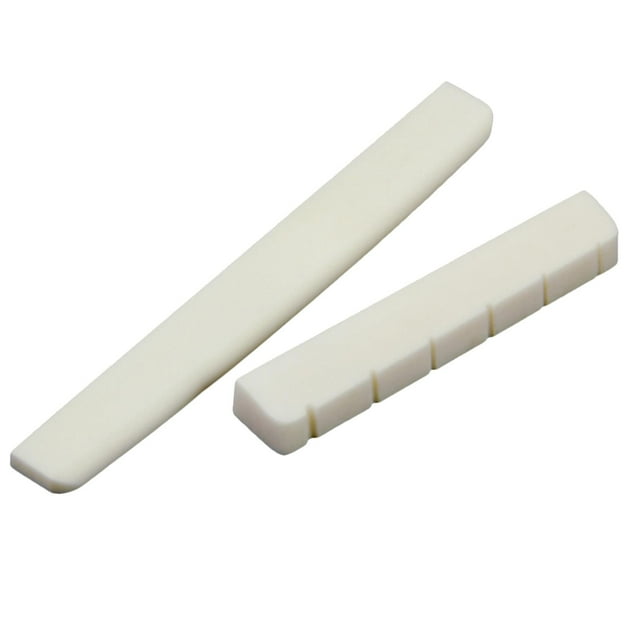 Sillín de Tuerca ranurada de puente shamjiam para guitarra eléctrica 80x3mm Tuerca de hueso de guitarra eléctrica