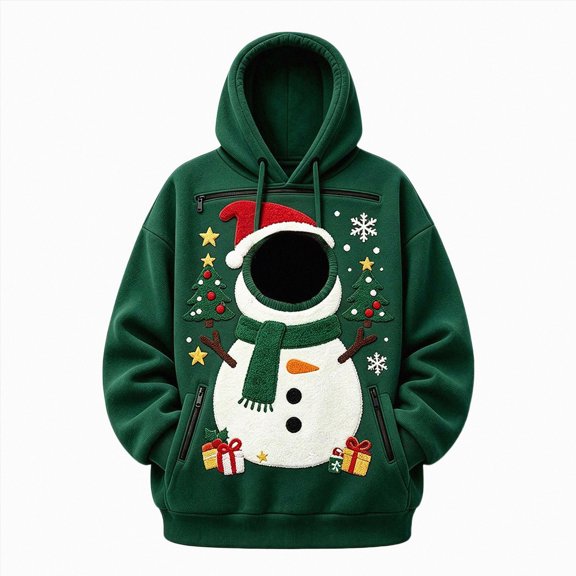 Pet Hoodie With Cat Dog Pouch Christmas Pet Carrier Costume Oversized Fall Winter