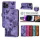 thumbnail image 5 of Funda de cuero con tapa de mariposa y gato para Redmi Note 8, 9, 10, 11, 12 Pro, 10S, 11S, 12S, tarjetero, 5 of 5