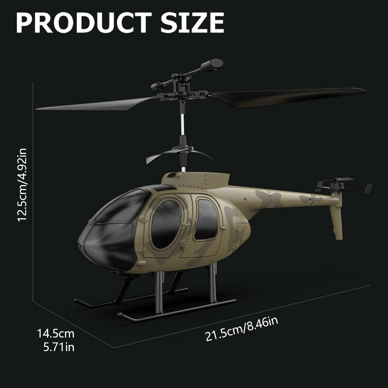 Goowood Z16 RC Helicopter with 3.5 Channel Altitude Hold One Key Take Off Remote Control Drone with 2 Batteries for Adults and Beginners