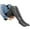 Grey, variant on Womens Thigh High Socks Long Soft Warm Leg Warmers Fuzzy Over Knee High Stockings Coral Fleece Plush Socks Wine One Size