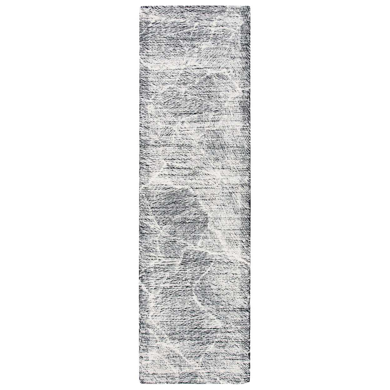 SAFAVIEH Metro Patricia Distressed Area Rug, Black/Ivory, 8' x 10'