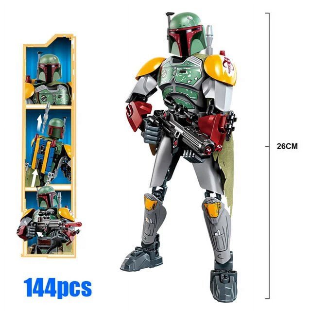 Star Wars 452 Uds figura batalla General Grievous con sables de luz modelo mandaloriano bloque de construcción para construir Luke Darth Vader juguete