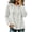 White, variant on Cmfcve Plus Size Hoodies for Women Long Sleeve Pullover Tops Loose Fit Casual Sweatshirts Fall Solid Hooded Shirts
