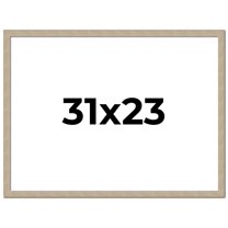 31x23 Frame Grey Solid Wood Picture Frame Width 1 Inches | Interior Frame Depth 0.5 Inches |