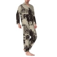 thumbnail image 2 of Balery Western Desert Cowboy Pattern Pajama Sets for Men Long Sleeve 2 Piece Sleepwear Loungewear Sets Soft PJ's with Pockets Long Sleeve Comfy Pj Sets-Medium, 2 of 7
