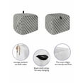 thumbnail image 2 of Fsddascl Gray Morocco Small Toaster Cover 2 Slice, Kitchen Appliance Covers, Vintage Minimalist Boho Ethnic Pattern Toaster Oven Cover with Loop, Bread Machine Cover Polyester Dust Cover Protection, 2 of 5