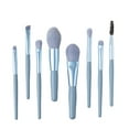 thumbnail image 4 of Juego de 8 mini brochas de maquillaje, brochas portátiles súper suaves para estudiantes, brochas para sombras de ojos, brochas para polvos, juego completo, opciones de colores versátiles, 4 of 5