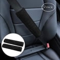 thumbnail image 3 of 2 Packs Car Seatbelt Covers Shoulder Pad for More Comfortable Driving, Universal Seat Belt Cover for Handbag Camera Backpack Straps, Soft Faux Sheepskin Wool Seat Belt Cushion Black, 3 of 7