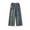 Blue, variant on RUTAYY Toddler Kids Girls Jeans Pants Wide Leg Denim Pant High Waist Elastic Band Casual With Pockets Trouser Classic Infants Pants