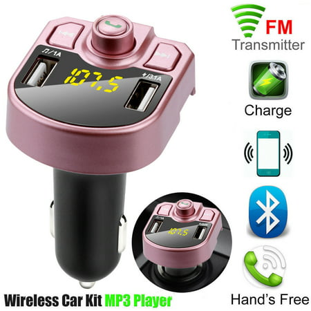 Bluetooth Car FM Transmitter Wireless Radio Adapter USB Charger Mp3
