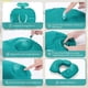 thumbnail image 4 of Almohada de viaje, almohada inflable para el cuello, almohada inflable en forma de U, adecuada para viajes, aviones y oficinas   ER, 4 of 5