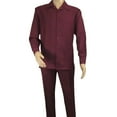 thumbnail image 3 of Men's MONTIQUE Two Piece Set Walking Leisure Suit 2391 Wine Tone on Tone, 3 of 9