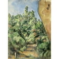 thumbnail image 2 of Paul Cézanne 19x24 Black Ornate Framed Double Matted Museum Art Print Titled: The Red Rock (circa 1895), 2 of 5