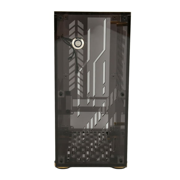 Mini ITX Case, Micro ITX Case, Mini PC Case 4.3L Capacidad Panel Clear Acrílico de 360 Grados Soporte de Enfriamiento ITX
