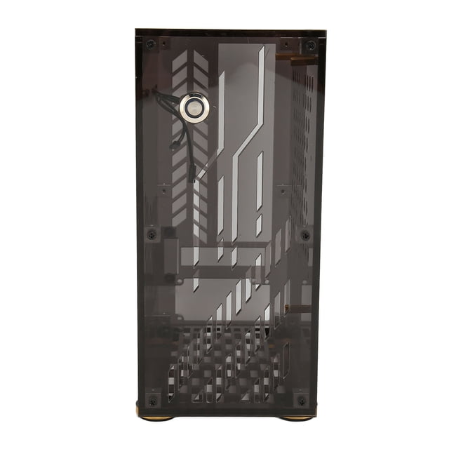 Mini ITX Case, Micro ITX Case, Mini PC Case 4.3L Capacidad Panel Clear Acrílico de 360 Grados Soporte de Enfriamiento ITX