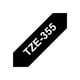 thumbnail image 5 of Cinta adhesiva Brother P-touch TZE-355 de 24 mm x 8 m, color blanco sobre negro, 5 of 5