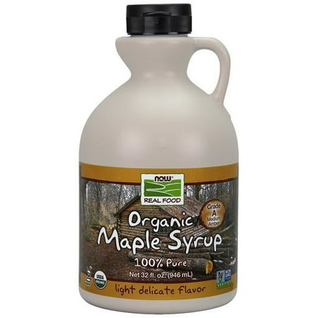 NOW Foods Real Food Organic Maple Syrup 32 fl oz (Best Tasting Maple Syrup)