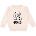thumbnail image 2 of Inktastic Girls Gotta Have Goals Soccer Toddler Sweatshirt, 2 of 4