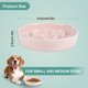 thumbnail image 2 of Tazones para perros que comen despacio Unique Bargains, tazón de cerámica para razas pequeñas, tazón para perros y gatos que previene la alimentación rápida y el acné en la barbilla, rosa claro, 1 Pc, 2 of 6
