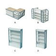thumbnail image 4 of Vitrina de juguetes Bewildely casa de muñecas gabinete estrecho, 4 of 6