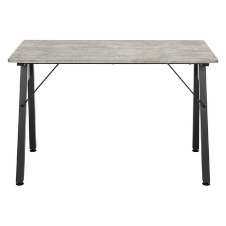 UPC 192767000116 product image for OFM Essentials Collection 48  Table Desk  in Concrete (ESS-1050-BLK-CNC) | upcitemdb.com