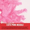 thumbnail image 4 of VIBESPARK 6ft Pink Christmas Tree Artificial Full Fir Tree Seasonal Holiday Decoration w/ 700 Branch Tips, Foldable Stand, 4 of 10