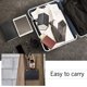 thumbnail image 5 of 1 Uds. (Negro) organizador portátil de gafas de sol de viaje, soporte plegable para gafas montado en la pared, estuche para gafas de sol con 5 ranuras, 5 of 5