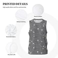 thumbnail image 6 of Gaeub Airplane Routes Around The World Men's Mesh Basketball Jersey, Quick-Drying Sleeveless Top S-4XL, Loose Muscle Tank Top -Medium, 6 of 9