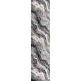 thumbnail image 2 of JONATHAN Y SUPERSOFT 2 x 8 Runner Rug, Kassia Contemporary Glam Abstract Marble- Charcoal/Cream, SEU300A-28, 2 of 6