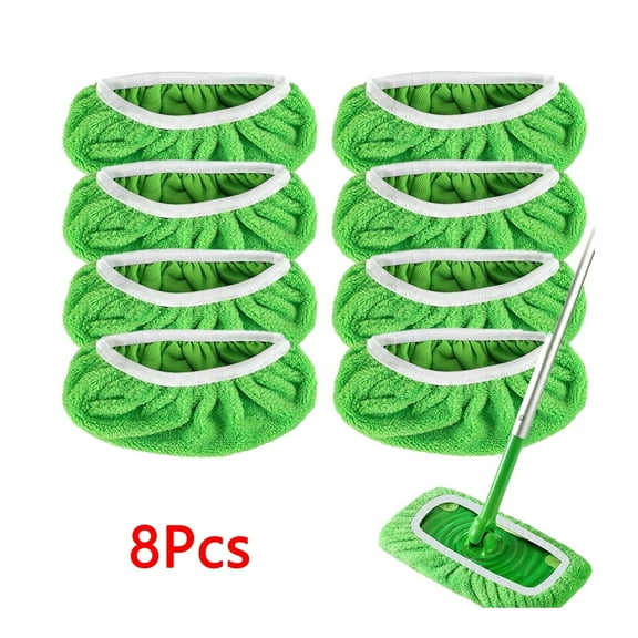 WYZCTTD Reusable Mop Pads Compatible with Swiffer Sweeper-8-Piece Set