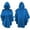 Blue, variant on Elegant Hooded Poncho Cloak for Stage Performance Halloween Cape Dress Up Fixed Design Makeup All Season Wear