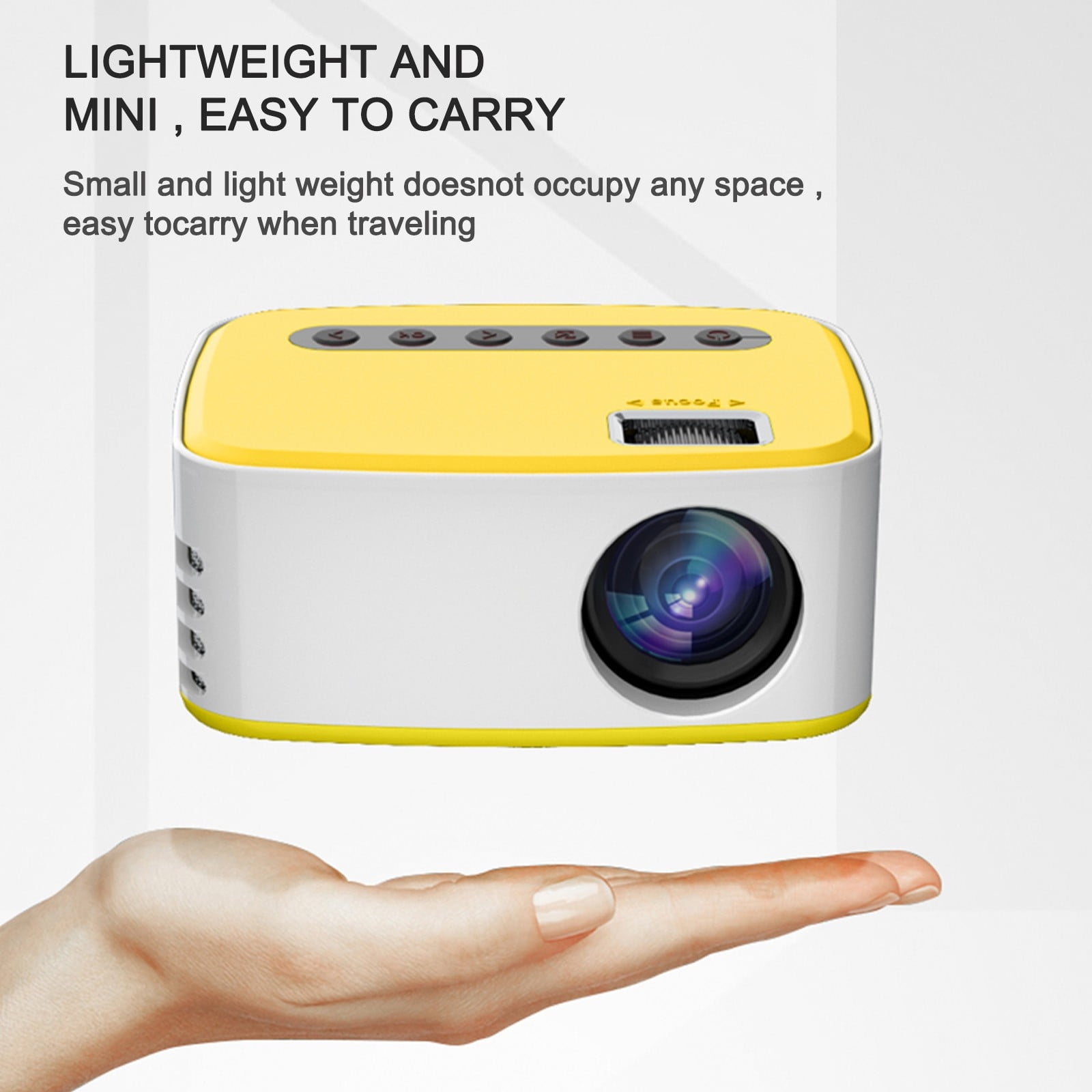 Nkmbld 4K Projector with WiFi and Bluetooth, Portable Small Movie Projector, Compatible with iOS/Android/Windows/TV Stick/Box/Usb/HDMI for Home Entertainment