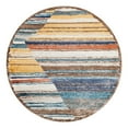 thumbnail image 3 of Unique Loom Aramis Collection Area Rug - Zoe (5' 3" Round Multi/Brown), 3 of 7