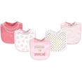 thumbnail image 2 of Little Treasure Baby Girl Cotton Bibs 5pk, Sparkling, One Size, 2 of 2