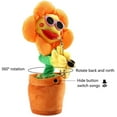 thumbnail image 2 of Musical cantando y bailando girasol suave peluche divertido creativo saxofón niños juguete (amarillo) Adepaton LRWJ345, 2 of 5